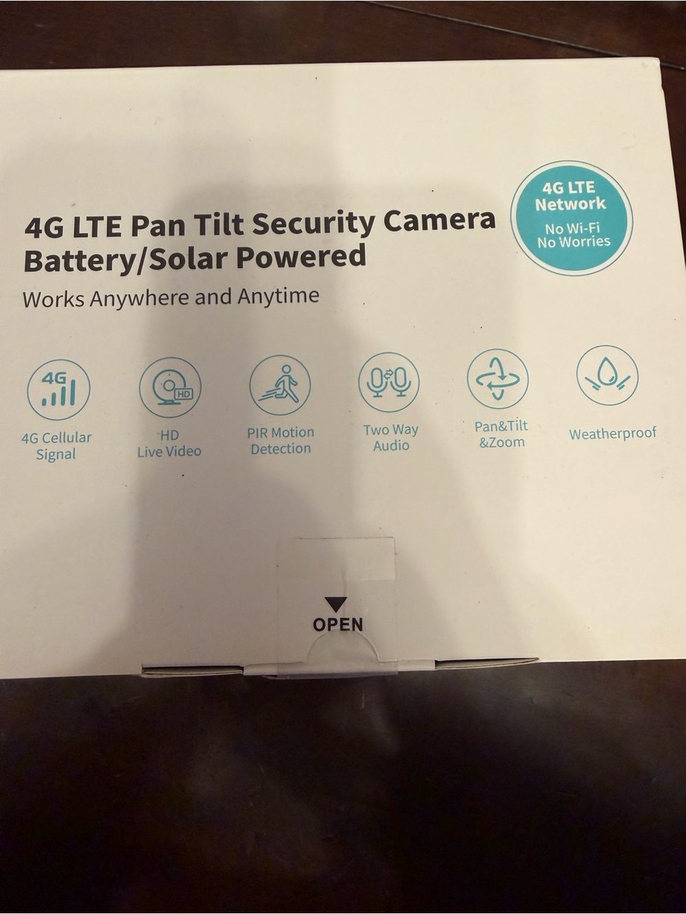 4G LTE pan tilt security camera